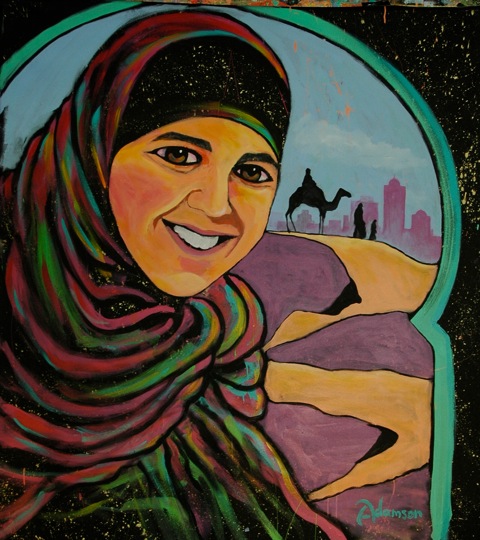 Loma Linda Gala Painting- Moroccan Girl