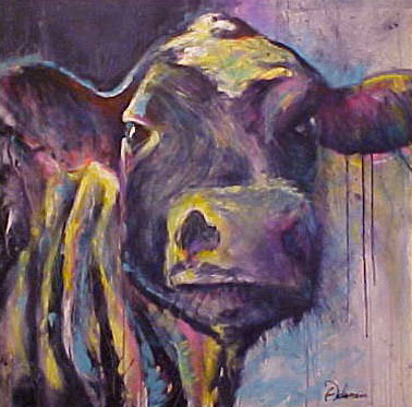 Moo (36 in. x 36 in., acrylic on canvas)